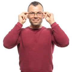 Ermenegildo Zegna Bronze Men Glasses Frame - Eyeglasses