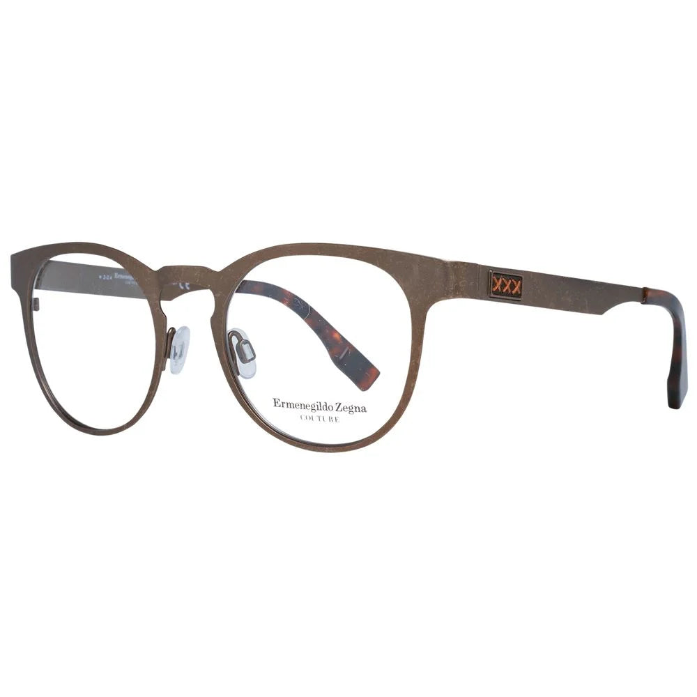 Ermenegildo Zegna Bronze Men Glasses Frame - Eyeglasses