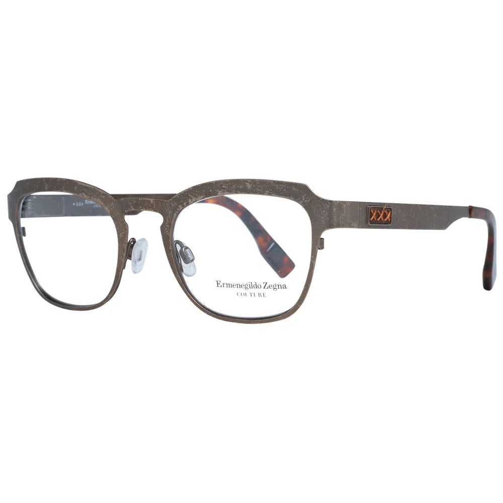 Ermenegildo Zegna Bronze Men Glasses Frame - Eyeglasses