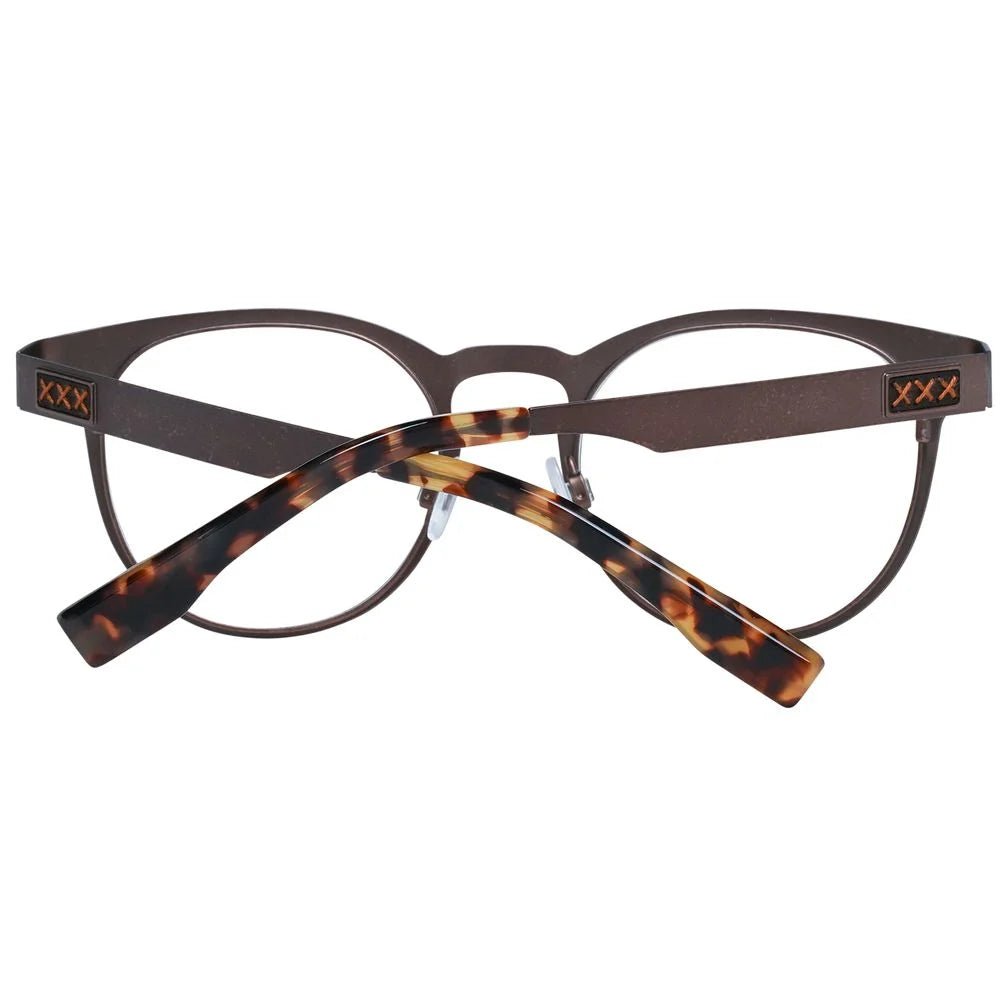 Ermenegildo Zegna Bronze Men Glasses Frame - Eyeglasses