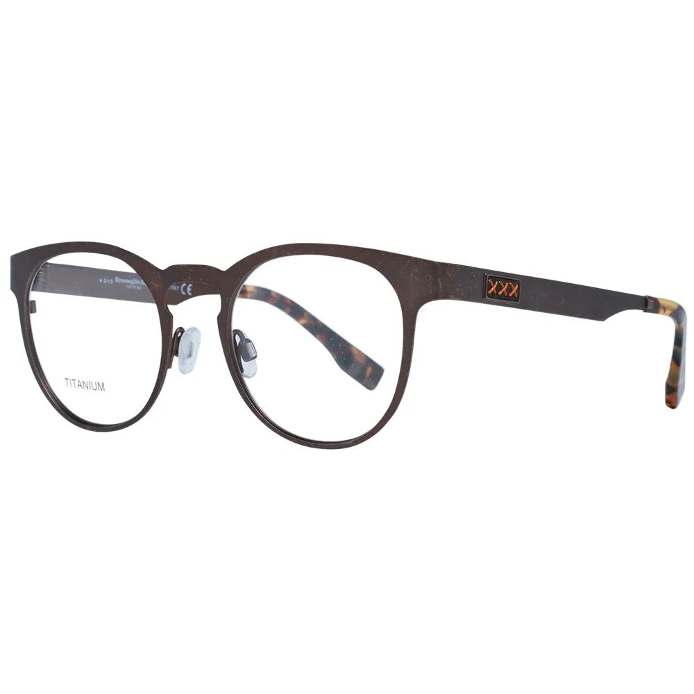 Ermenegildo Zegna Bronze Men Glasses Frame - Eyeglasses