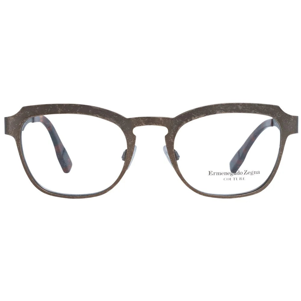 Ermenegildo Zegna Bronze Men Glasses Frame - Eyeglasses