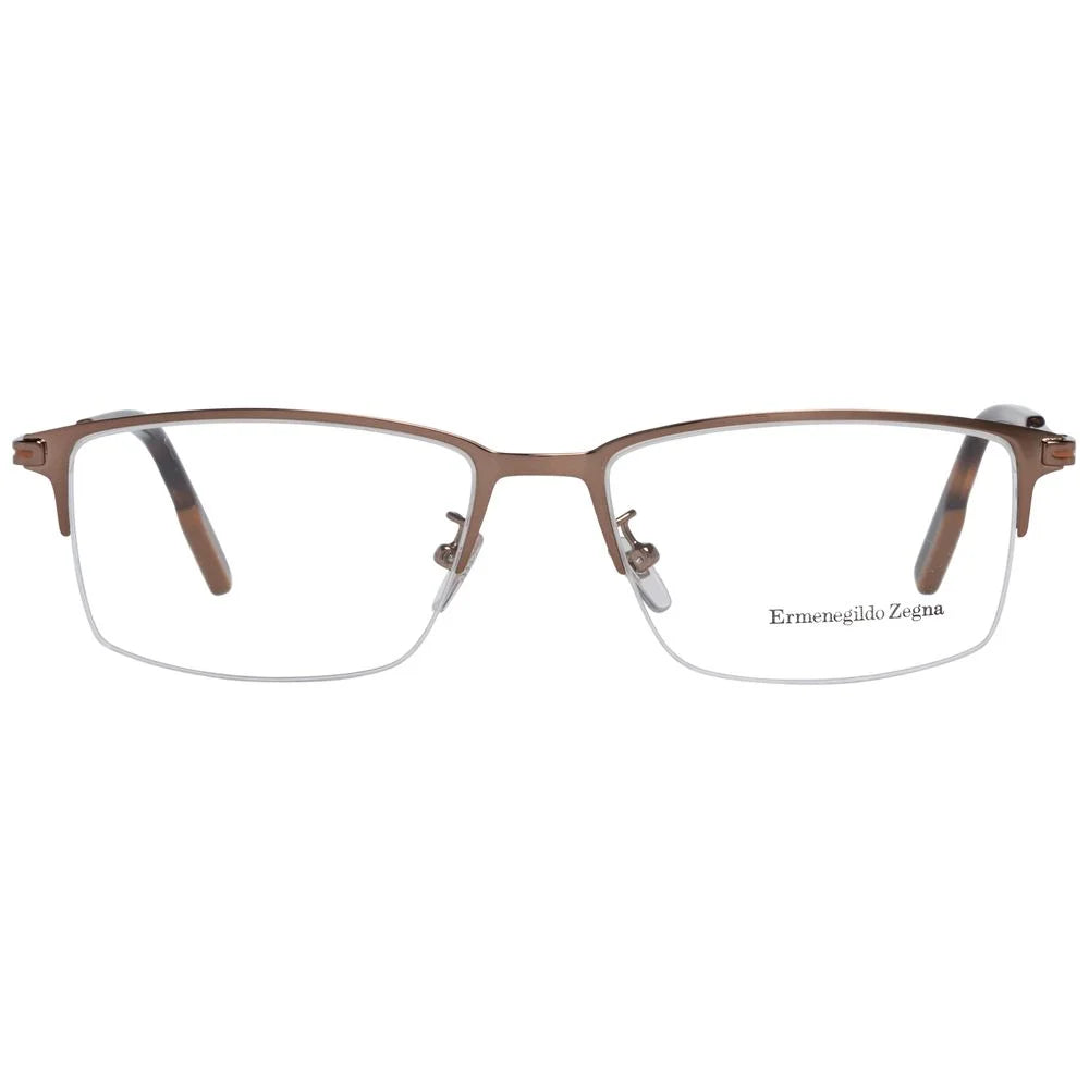 Ermenegildo Zegna Bronze Men Glasses Frame - Eyeglasses
