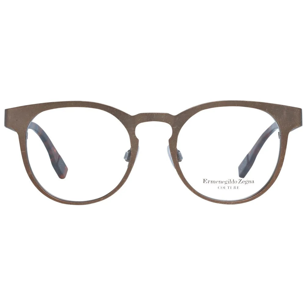 Ermenegildo Zegna Bronze Men Glasses Frame - Eyeglasses