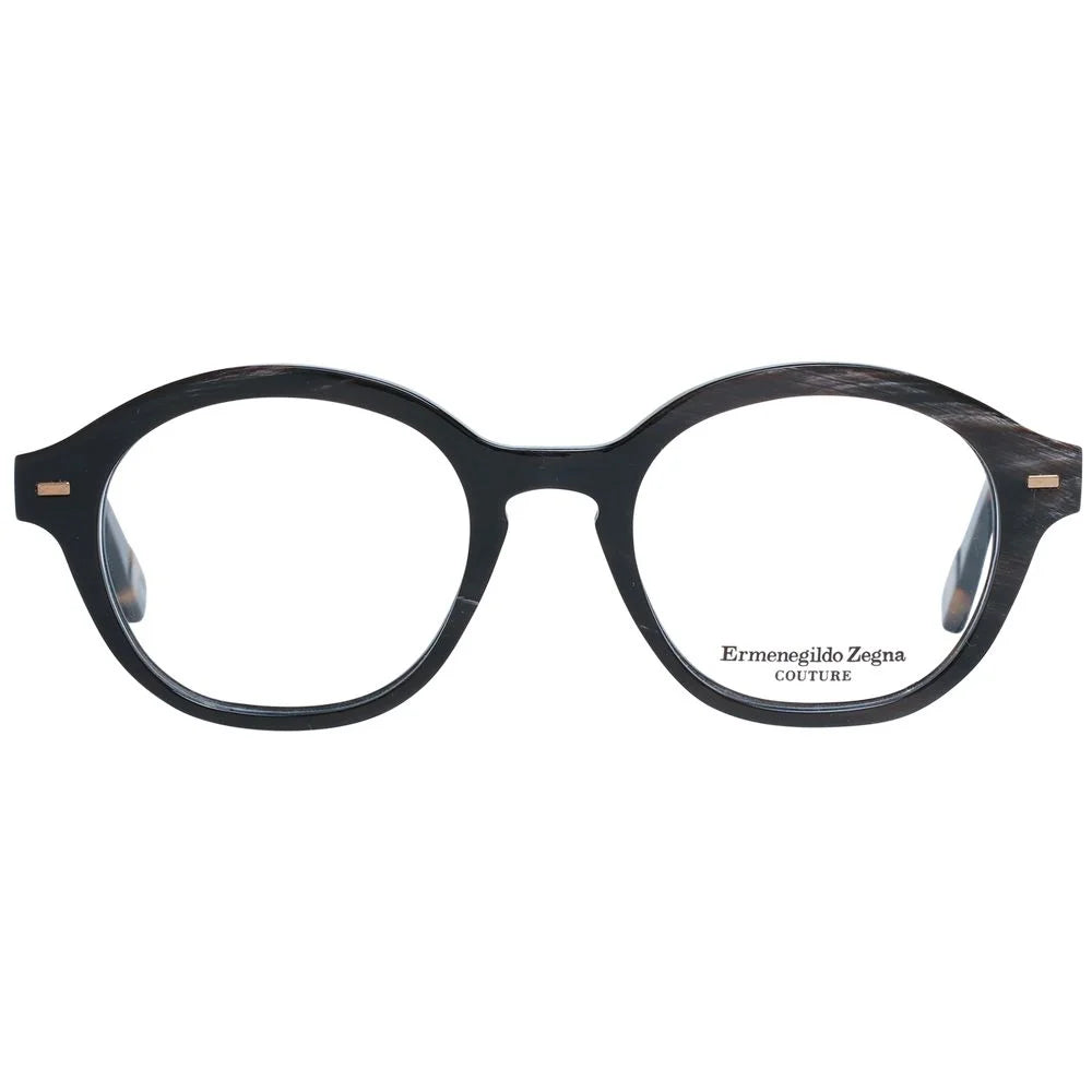 Ermenegildo Zegna Brown Men Glasses Frame