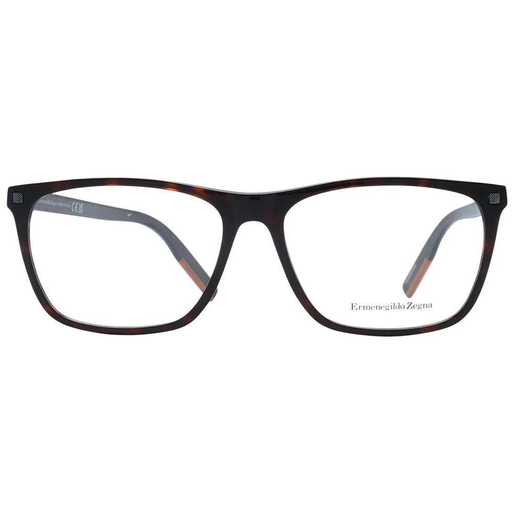 Ermenegildo Zegna Brown Men Glasses Frame - Eyeglasses