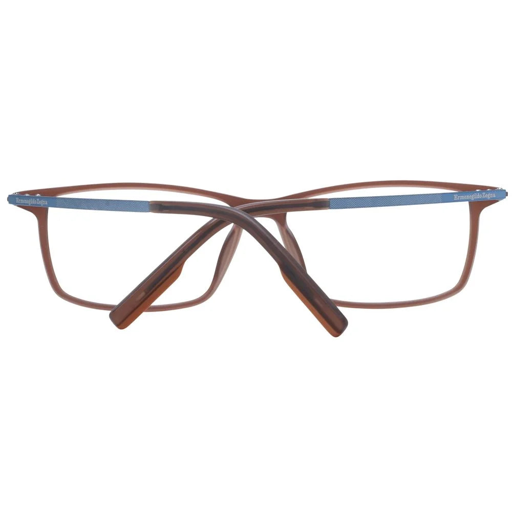 Ermenegildo Zegna Brown Men Glasses Frame - Eyeglasses