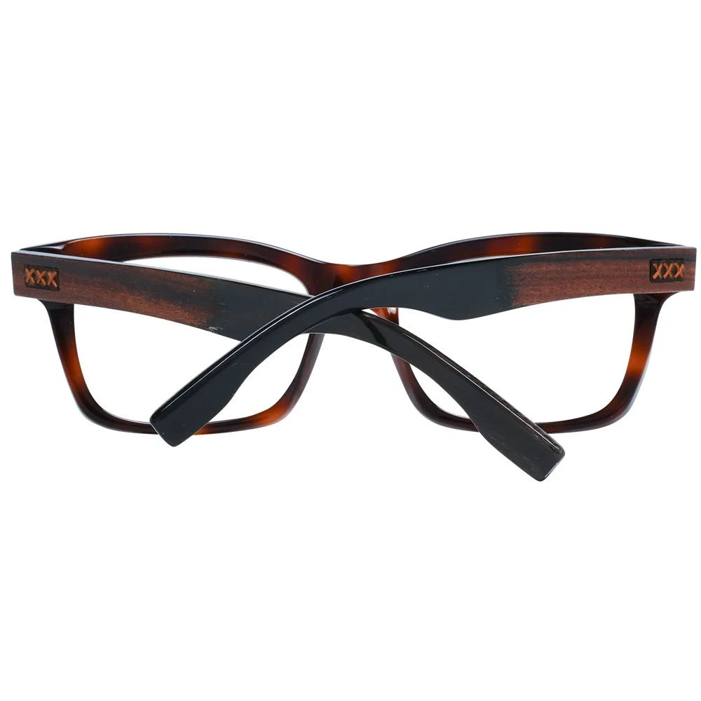 Ermenegildo Zegna Brown Men Glasses Frame - Eyeglasses