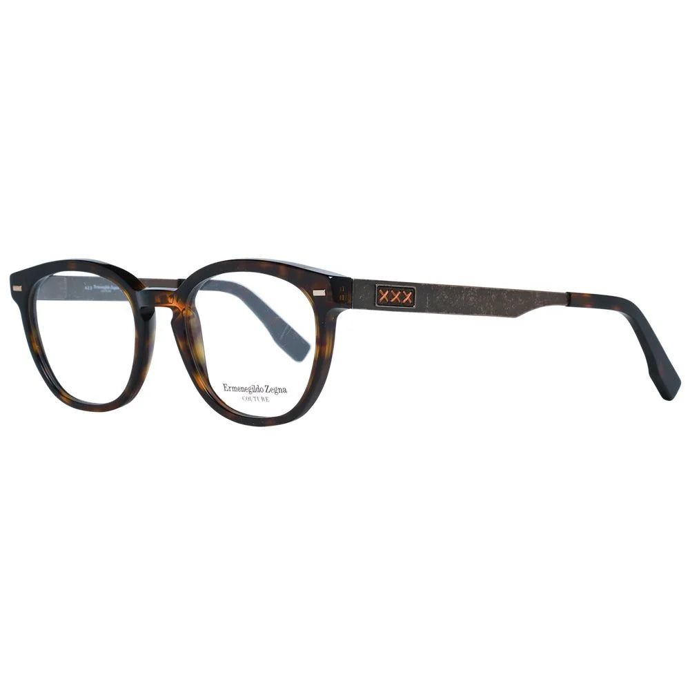 Ermenegildo Zegna Brown Men Glasses Frame - Eyeglasses