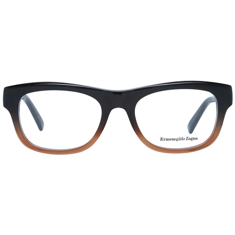 Ermenegildo Zegna Brown Men Glasses Frame - Eyeglasses