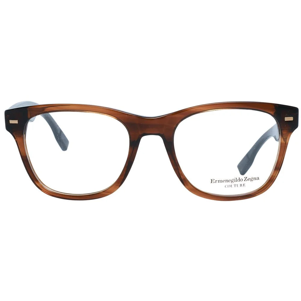 Ermenegildo Zegna Brown Men Glasses Frame - Eyeglasses
