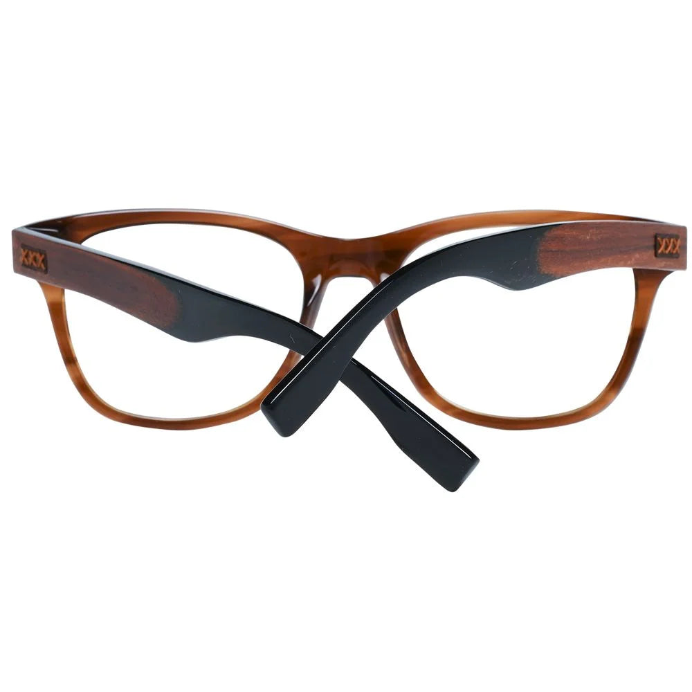 Ermenegildo Zegna Brown Men Glasses Frame - Eyeglasses