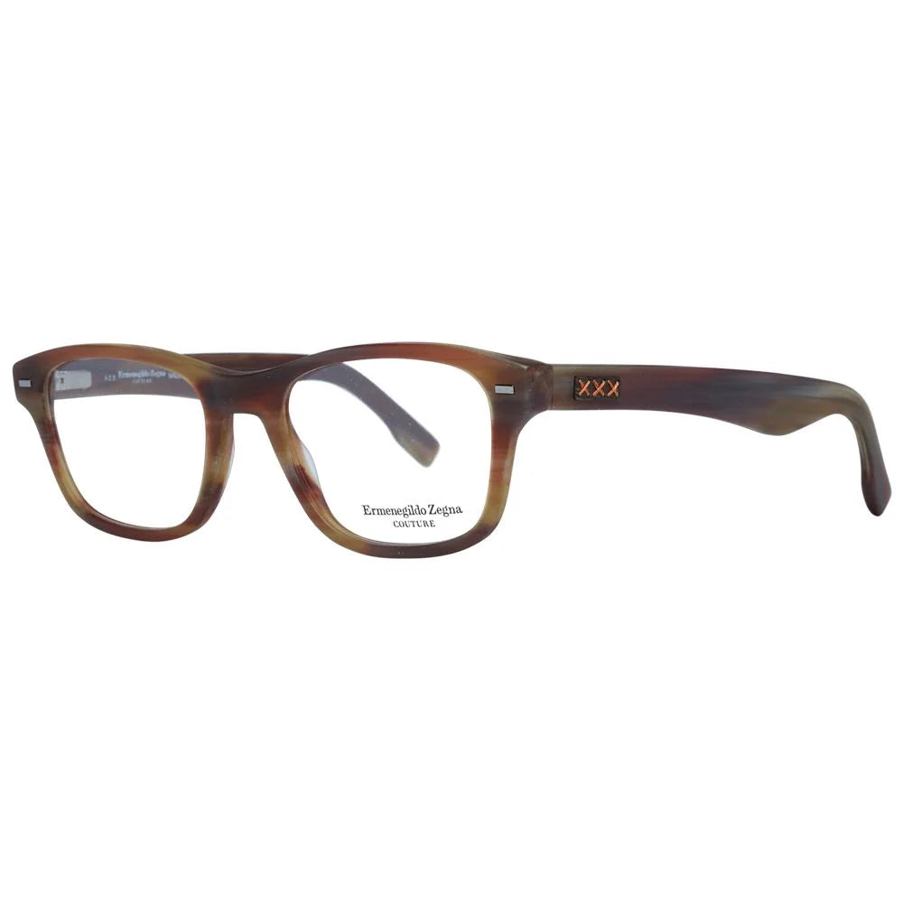 Ermenegildo Zegna Brown Men Glasses Frame - Eyeglasses