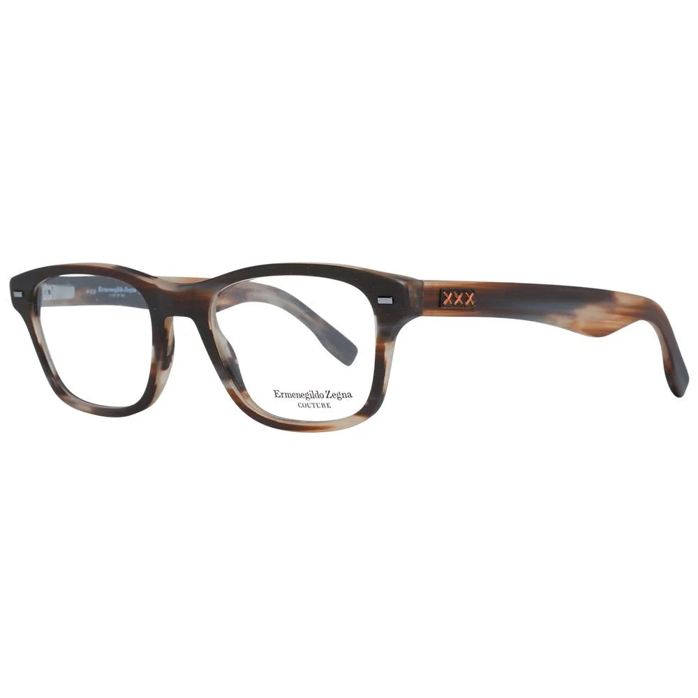 Ermenegildo Zegna Brown Men Glasses Frame - Eyeglasses
