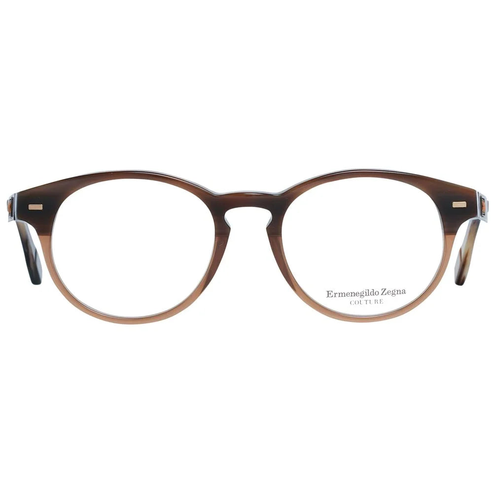 Ermenegildo Zegna Brown Men Glasses Frame - Eyeglasses