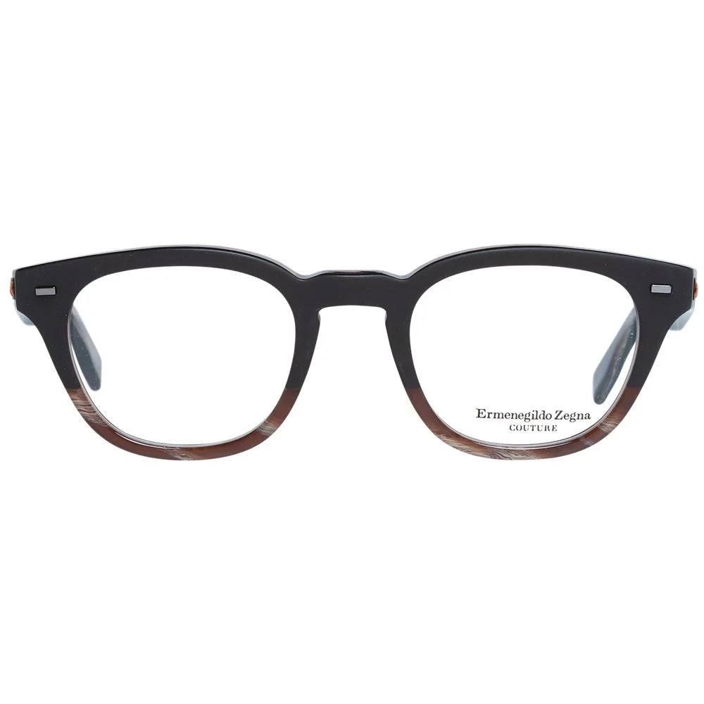 Ermenegildo Zegna Brown Men Glasses Frame - Eyeglasses