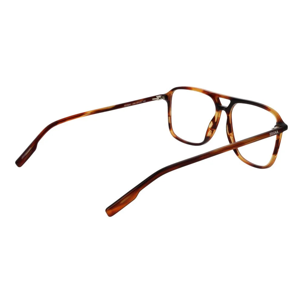 Ermenegildo Zegna Brown Men Glasses Frame - Eyeglasses