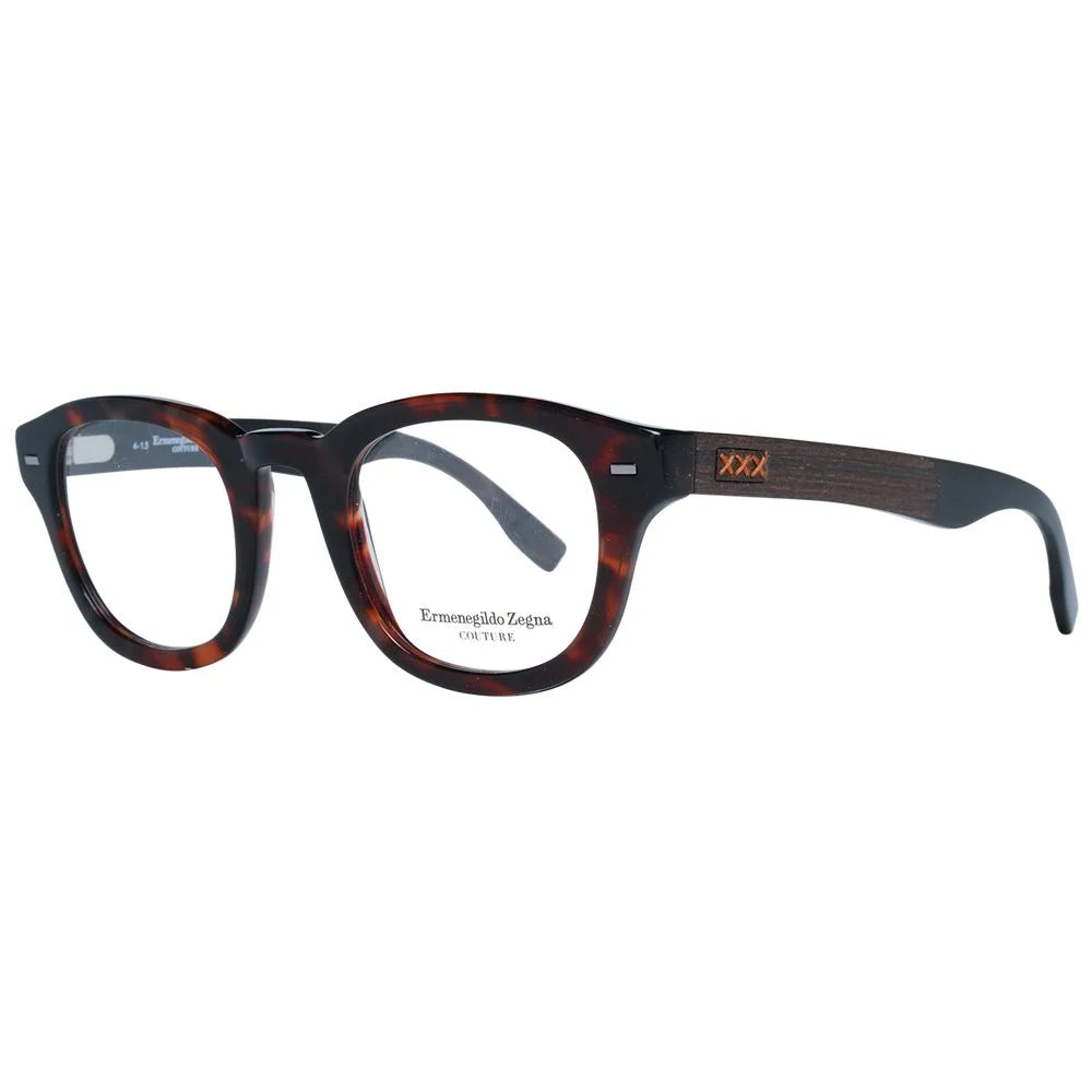 Ermenegildo Zegna Brown Men Glasses Frame - Eyeglasses