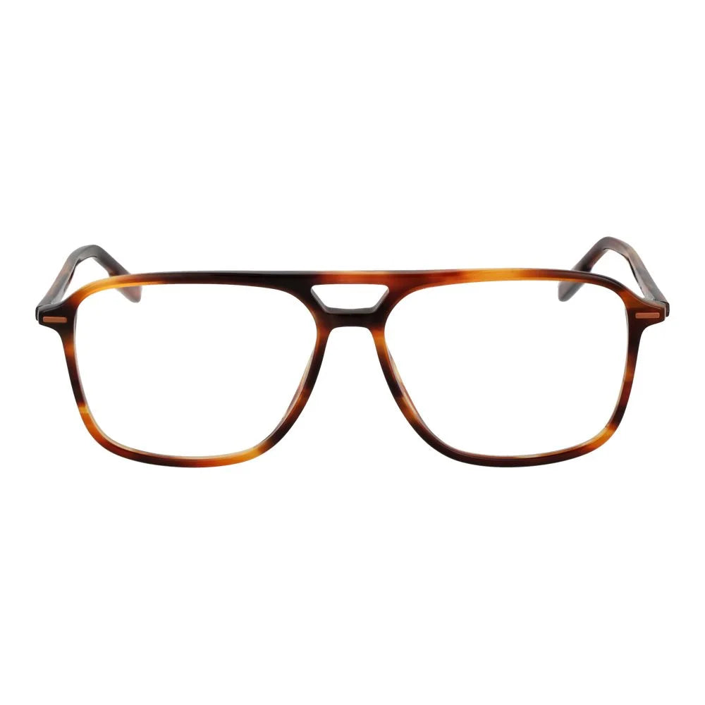 Ermenegildo Zegna Brown Men Glasses Frame - Eyeglasses
