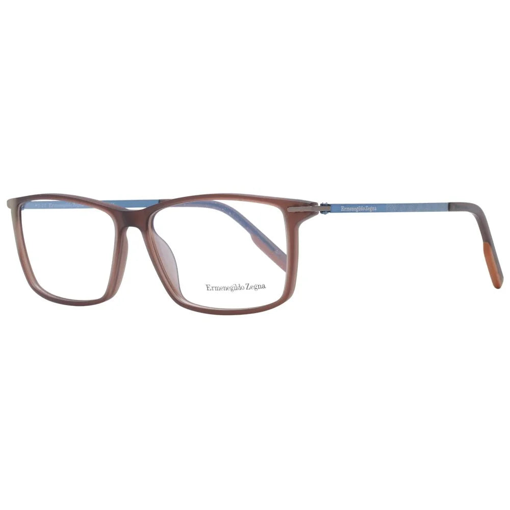 Ermenegildo Zegna Brown Men Glasses Frame - Eyeglasses