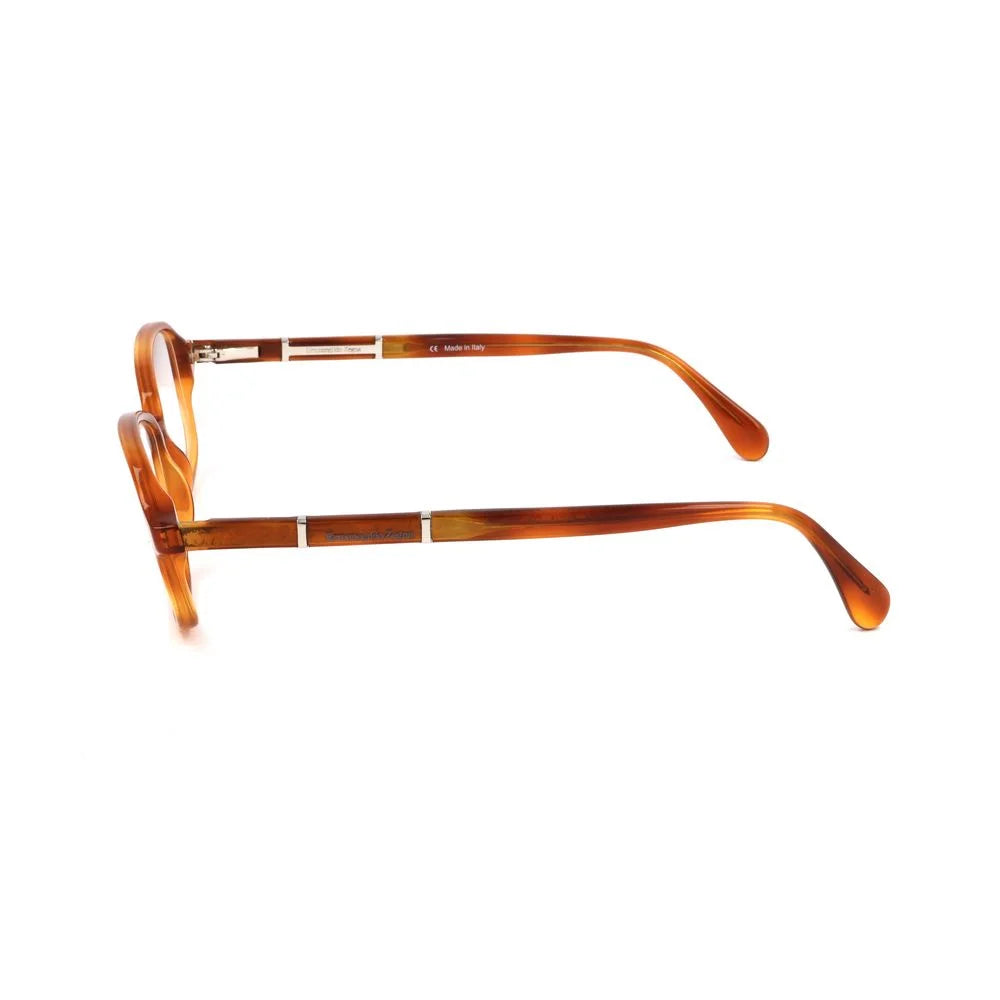 Ermenegildo Zegna Brown Plastic Frames - Eyeglasses