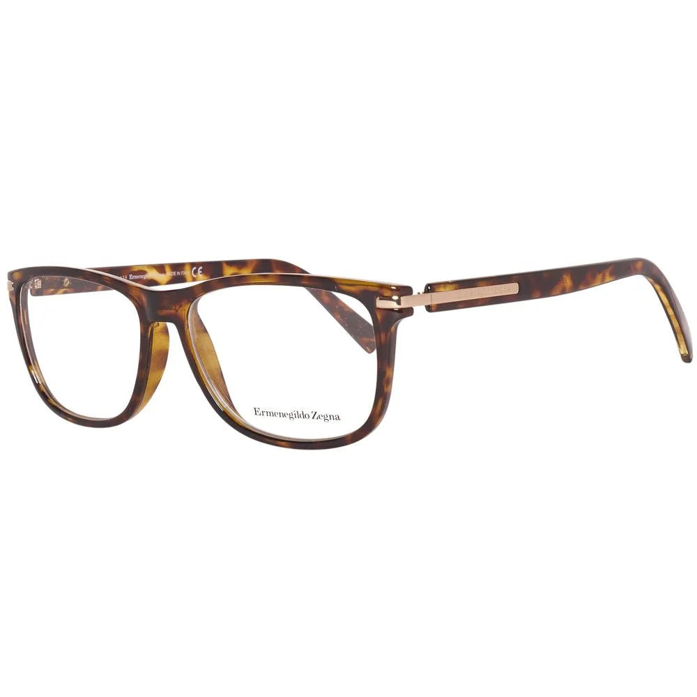 Ermenegildo Zegna Brown Plastic Glasses (Frames)