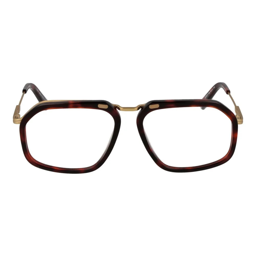 Ermenegildo Zegna Burgundy Men Glasses Frame - Eyeglasses
