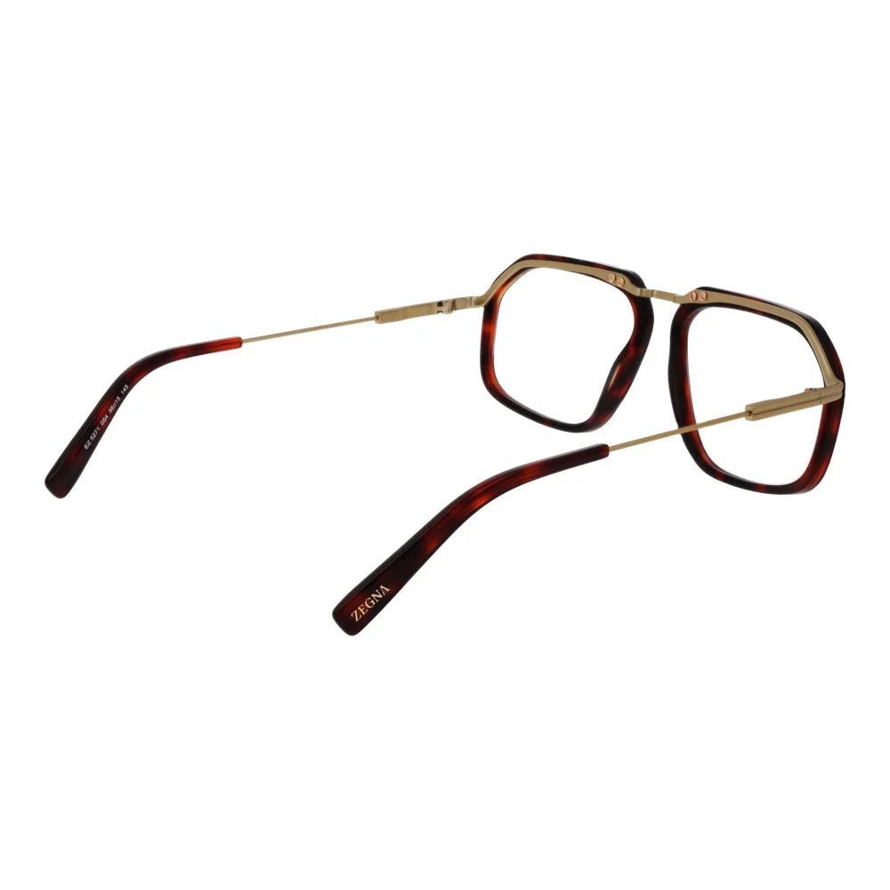Ermenegildo Zegna Burgundy Men Glasses Frame - Eyeglasses