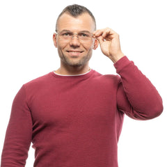 Ermenegildo Zegna Gold Men Glasses Frame - Eyeglasses