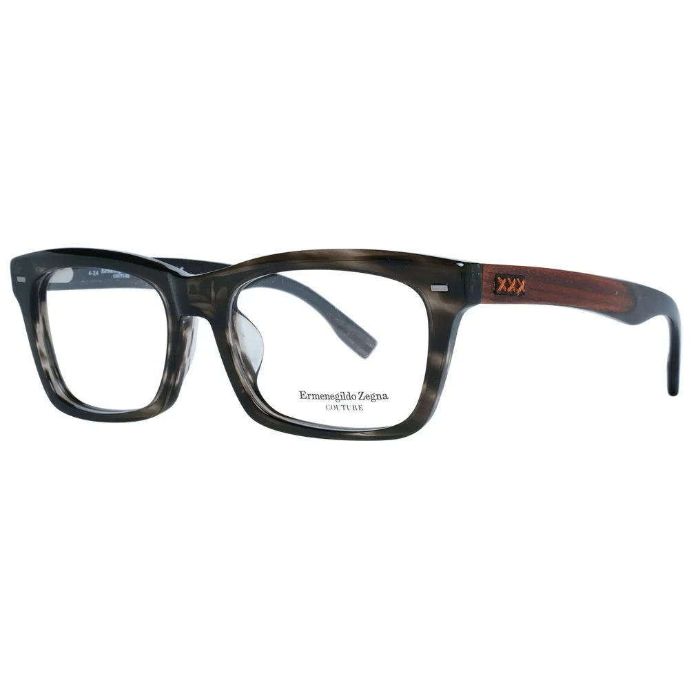 Ermenegildo Zegna Gray Men Glasses Frame