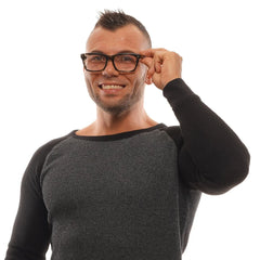 Ermenegildo Zegna Gray Men Glasses Frame - Eyeglasses