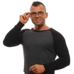 Ermenegildo Zegna Gray Men Glasses Frame - Eyeglasses