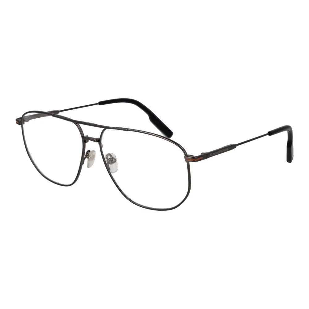 Ermenegildo Zegna Gray Men Glasses Frame - Eyeglasses