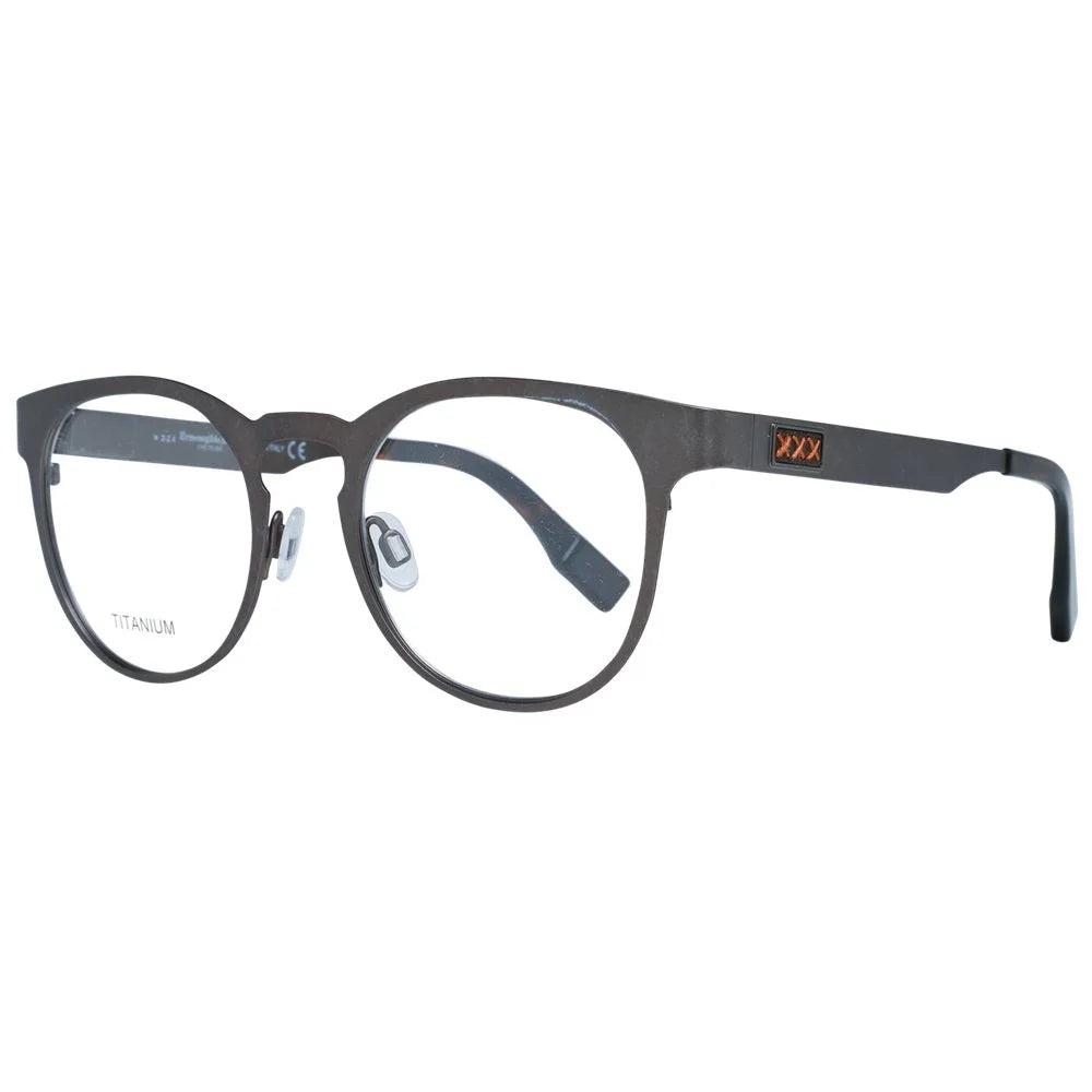 Ermenegildo Zegna Gray Men Glasses Frame - Eyeglasses