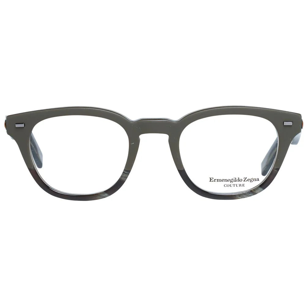 Ermenegildo Zegna Olive Men Glasses Frame - Eyeglasses