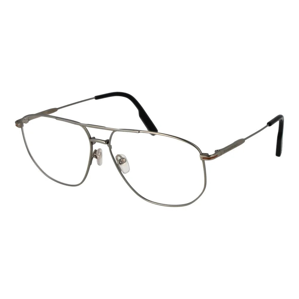 Ermenegildo Zegna Silver Men Glasses Frame - Eyeglasses