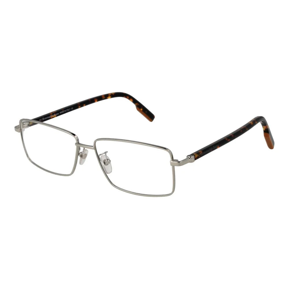 Ermenegildo Zegna Silver Men Glasses Frame - Eyeglasses