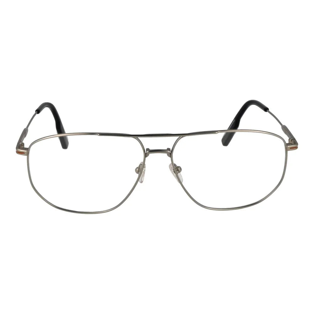 Ermenegildo Zegna Silver Men Glasses Frame - Eyeglasses