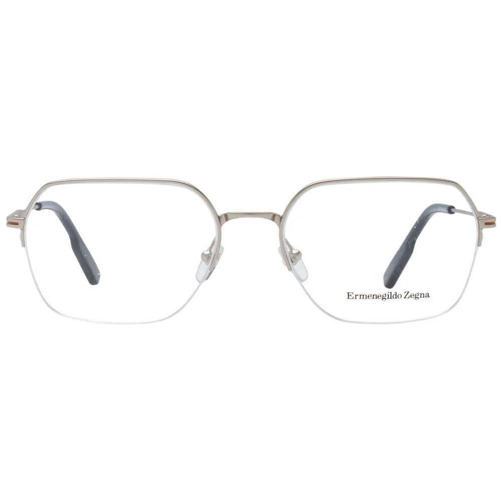 Ermenegildo Zegna Silver Men Glasses Frame - Eyeglasses