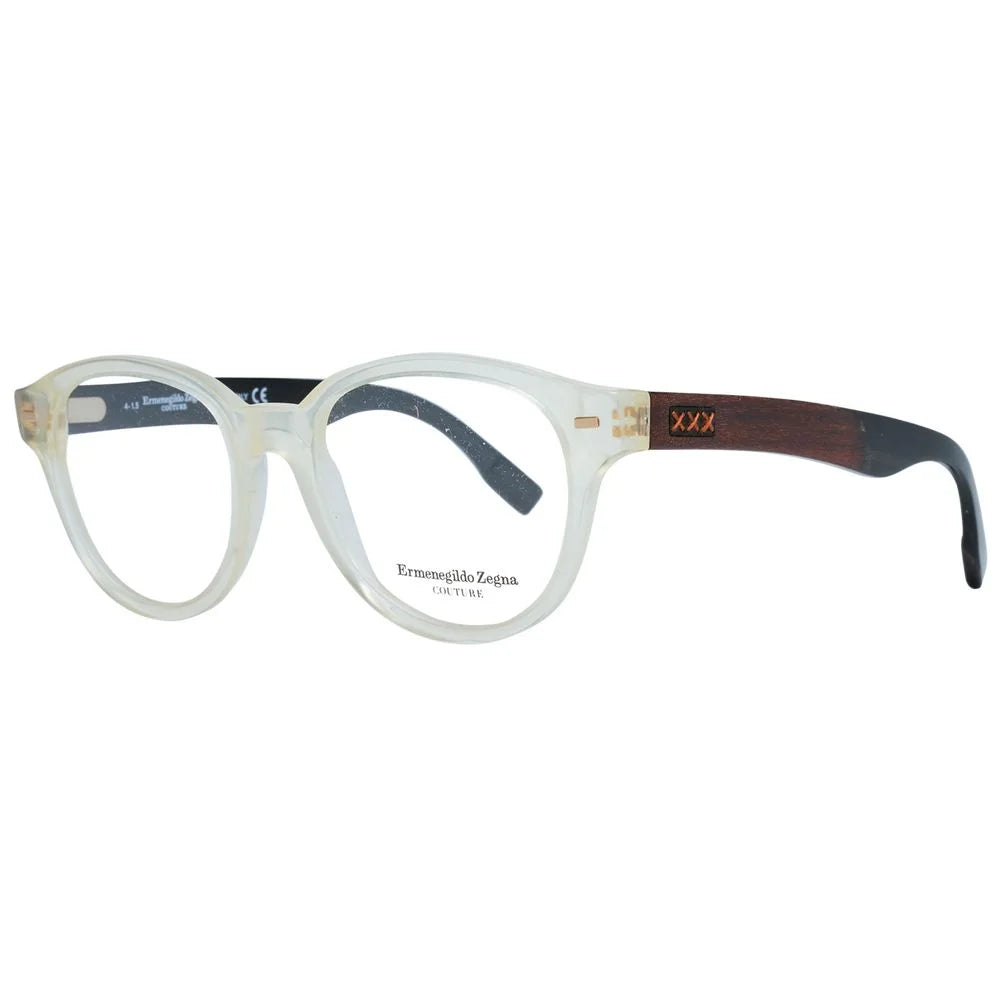 Ermenegildo Zegna Transparent Men Glasses Frame - Eyeglasses