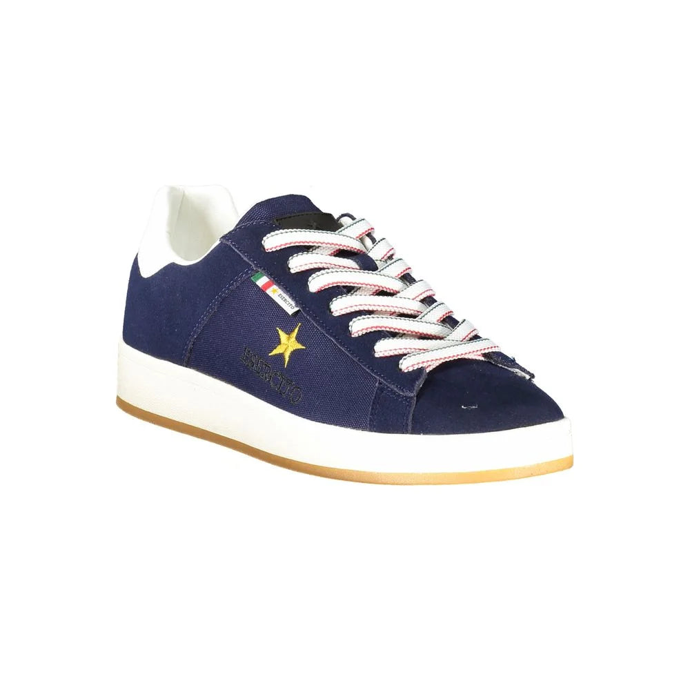 Esercito 1659 Blue Leather Men Sneaker - Sneakers