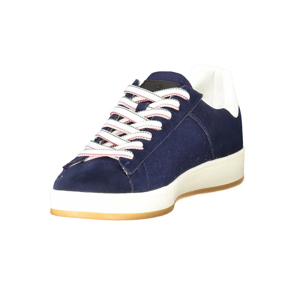Esercito 1659 Blue Leather Men Sneaker - Sneakers