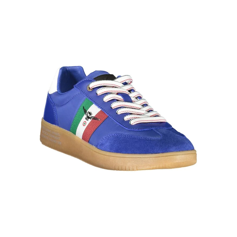 Esercito 1659 Blue Leather Men Sneaker - Sneakers