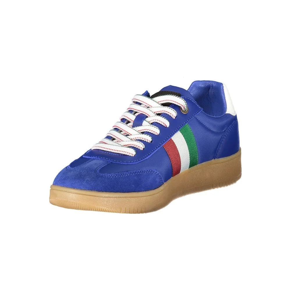 Esercito 1659 Blue Leather Men Sneaker - Sneakers