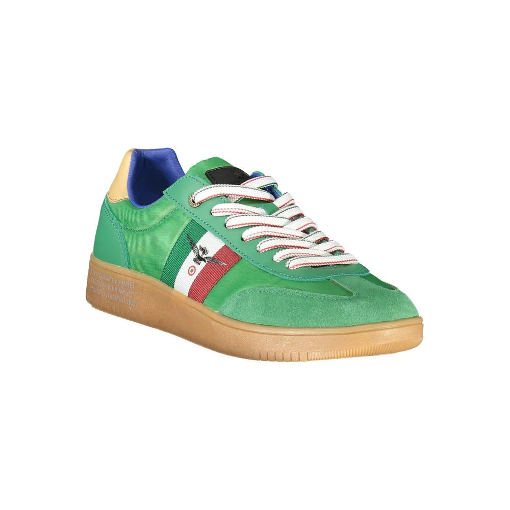 Esercito 1659 Green Leather Men Sneaker - Sneakers