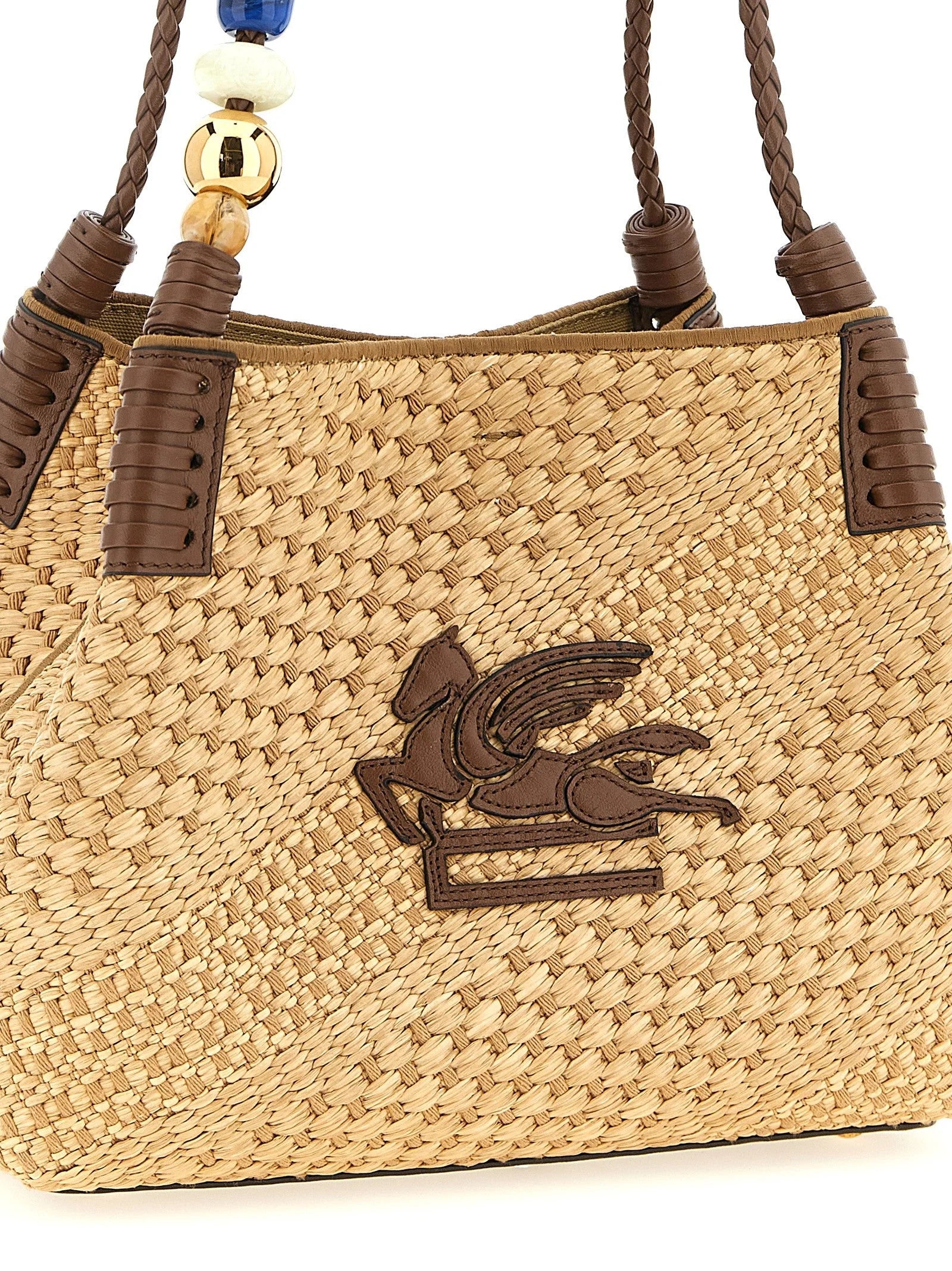 Etro Beige Viscose Tote Bag