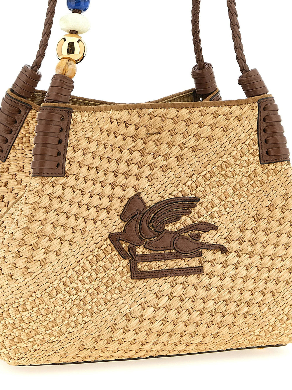 Etro Beige Viscose Tote Bag