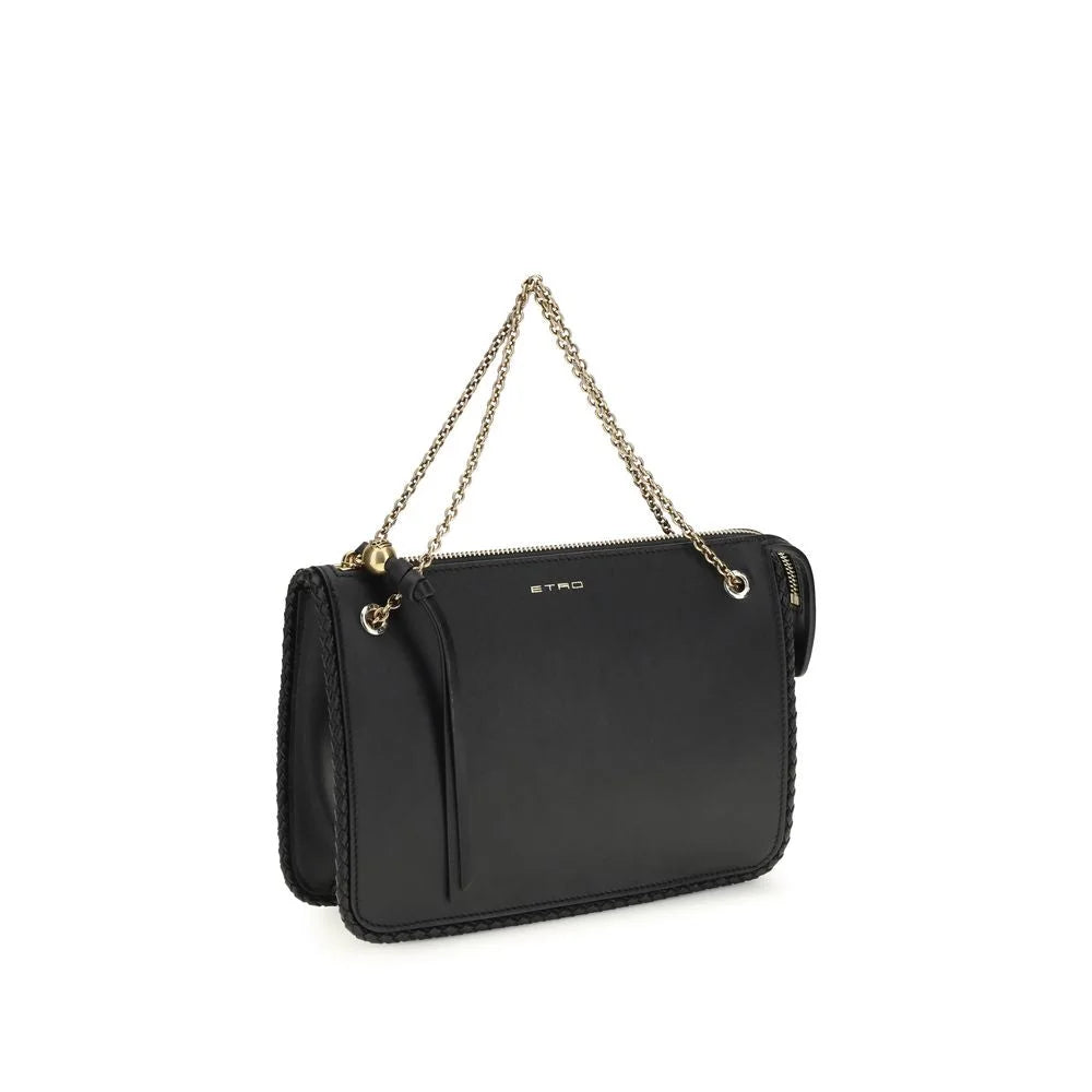 Pochette en cuir de veau noir Bos Taurus Etro