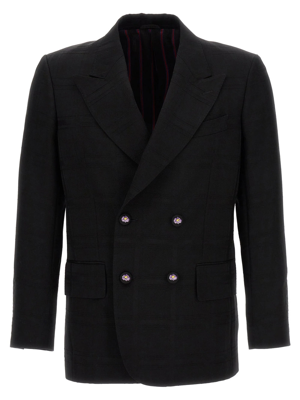 Etro Black Virgin Wool Blazer