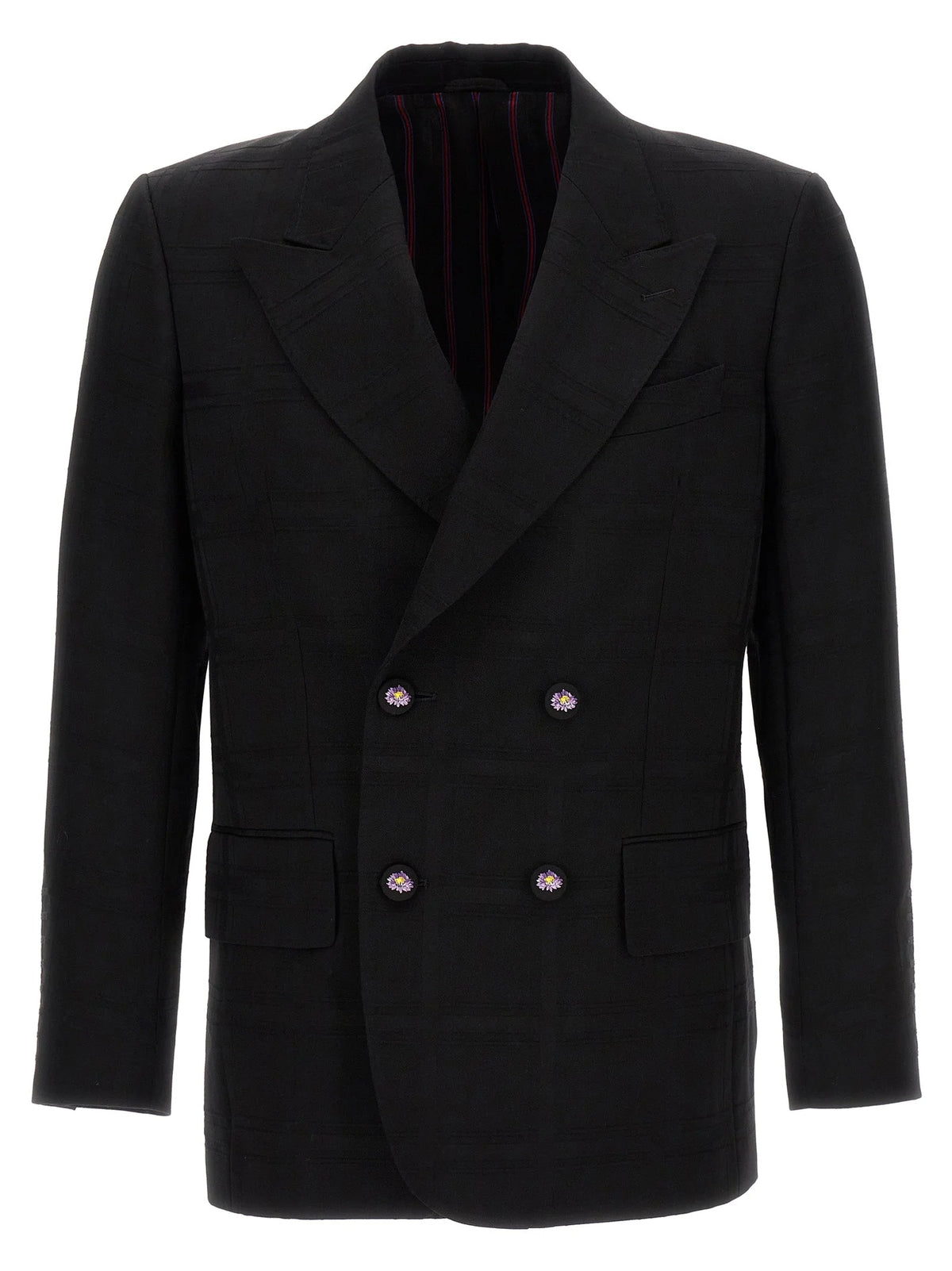 Etro Black Virgin Wool Blazer